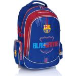 Školské batohy Astra z polyesteru na zips reflexné prvky s motívom FC Barcelona v zľave 