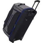 Veľké cestovné kufre Azure tmavo šedej farby z polyesteru integrovaný zámok objem 101 l 