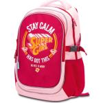 Školské batohy ružovej farby v biznis štýle objem 26 l s motívom Supergirl 