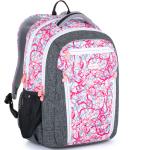 Školské batohy Bagmaster ružovej farby na zips držiak na fľašu 