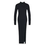 Dámske Úpletové šaty Barbour čiernej farby z bavlny s dĺžkou: Pod kolená 