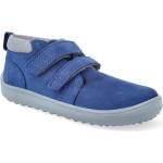 Detské Členkové topánky modrej farby z nubukovej kože 