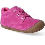 Detské Členkové topánky Lurchi ružovej farby z kože šnurovacie 