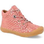 Detské Barefoot topánky RICOSTA ružovej farby s bodkovaným vzorom 