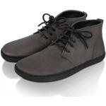 Dámske Členkové topánky sivej farby zo zamatu šnurovacie 