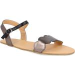 Dámske Kožené sandále sivej farby v elegantnom štýle na leto 