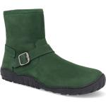 Dámske Členkové topánky zelenej farby zo zamatu na zips v zľave 