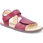 Detské Barefoot topánky Bundgaard tmavo ružovej farby z kože na leto 