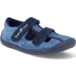 Detské Sandále modrej farby z plátna na leto 