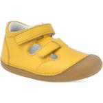 Detské Barefoot topánky Lurchi žltej farby z kože na leto 