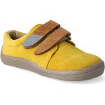 Detské Kožené tenisky žltej farby zo semišu na široké nohy 