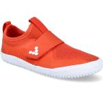 Detské Barefoot topánky Vivobarefoot červenej farby v športovom štýle zo syntetiky Vegan 