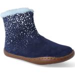 Detské Barefoot topánky Camper modrej farby z nubukovej kože v zľave na zimu 