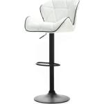 Barové stoličky bielej farby s nastaviteľnou výškou 
