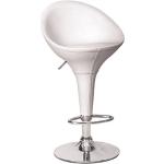 Barové stoličky Kondela bielej farby z kovu 