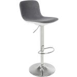 Barové stoličky oceľovo šedej farby v modernom štýle z ocele s nastaviteľnou výškou 