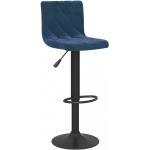 Barové stoličky oceľovo šedej farby zo zamatu 