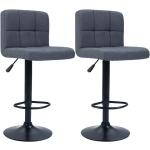 Barové stoličky tmavo šedej farby 2 ks balenie v zľave 