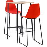 Barové stoličky oceľovo šedej farby v modernom štýle z dubového dreva 3 ks balenie 