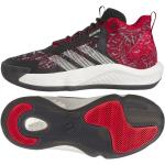 Pánske Basketbalové tenisky adidas Adizero červenej farby zo syntetiky vo veľkosti 43,5 
