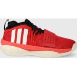 Pánske Basketbalové tenisky adidas Performance červenej farby v športovom štýle zo syntetiky vo veľkosti 44 v zľave 