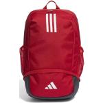 Školské batohy adidas Tiro červenej farby z polyesteru na zips 