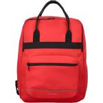 Dámske Školské batohy Daniel Ray červenej farby v modernom štýle na zips 