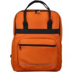Dámske Školské batohy Daniel Ray oranžovej farby v modernom štýle na zips 