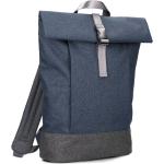 Školské batohy Zwei Benno modrej farby z polyesteru na zips objem 18 l 