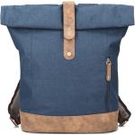 Školské batohy Zwei Olli modrej farby v modernom štýle na zips objem 9 l 