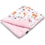 Detské deky ružovej farby s prešívaným vzorom z bavlny technológia Oeko-tex 100x80 ekologicky udržateľné 