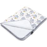 Detské deky bielej farby s prešívaným vzorom z bavlny technológia Oeko-tex 100x80 ekologicky udržateľné 