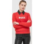 Dámska Designer Jesenná móda HUGO BOSS BOSS červenej farby vo veľkosti XS Zľava na zimu 