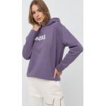 Dámska Designer Jesenná móda HUGO BOSS BOSS fialovej farby vo veľkosti XS s kapucňou Zľava na zimu 