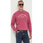 Pánska Jesenná móda Pepe Jeans ružovej farby z bavlny na zimu 