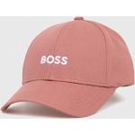 Pánske Designer Snapback HUGO BOSS BOSS ružovej farby z bavlny Onesize 