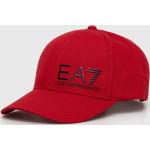Pánske Snapback EA7 červenej farby z bavlny vo veľkosti XS 