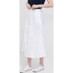 Dámske Midi sukne Deha bielej farby z bavlny vo veľkosti XS s dĺžkou: Pod kolená 