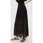Dámske Áčkové sukne Guess čiernej farby z bavlny s dĺžkou: Maxi v zľave 