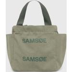 Dámske Veľké kabelky Samsøe & Samsøe BIO zelenej farby z bavlny udržateľná móda 