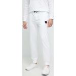 Pánske Športové nohavice HUGO bielej farby z bavlny v zľave 