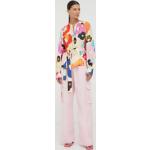 Dámske Nohavice s vysokým pásom Stine Goya BIO ružovej farby z bavlny vo veľkosti XXS v zľave udržateľná móda 