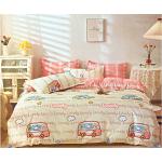 Detské posteľné súpravy ružovej farby z bavlny s motívom Autá 