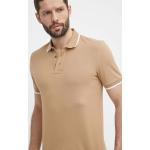 Pánske Designer Polo tričká HUGO BOSS BOSS béžovej farby vo veľkosti XXXL 