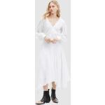 Dámske Dlhé šaty AllSaints BIO bielej farby z bavlny vo veľkosti M s dĺžkou: Maxi udržateľná móda 