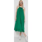 Dámske Dlhé šaty Desigual Desigual zelenej farby z bavlny vo veľkosti XS s dĺžkou: Maxi 