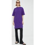 Dámske Mini šaty G-Star Raw BIO fialovej farby z bavlny vo veľkosti XS v zľave udržateľná móda 