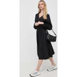 Dámske Designer Mini šaty Karl Lagerfeld BIO čiernej farby z bavlny vo veľkosti M udržateľná móda 