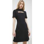 Dámske Designer Mini šaty Moschino Love Moschino čiernej farby z bavlny vo veľkosti M 