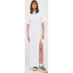 Dámske Designer Dlhé šaty MSGM bielej farby z bavlny vo veľkosti XS s dĺžkou: Maxi 